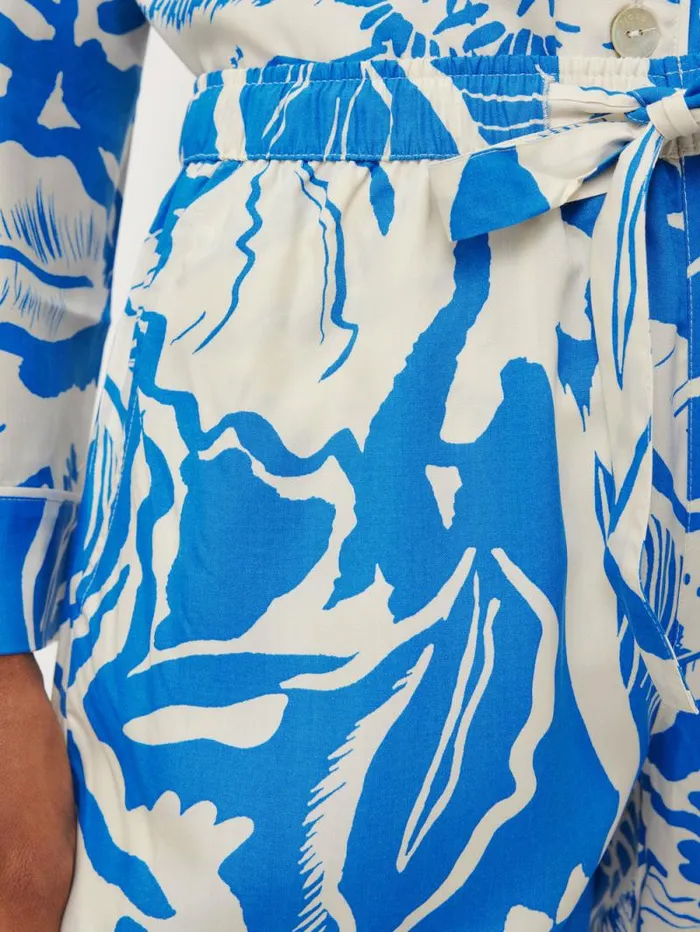 Strokes Floral Pyjama Blue Women Jigsaw Pyjamas and Loungewear
