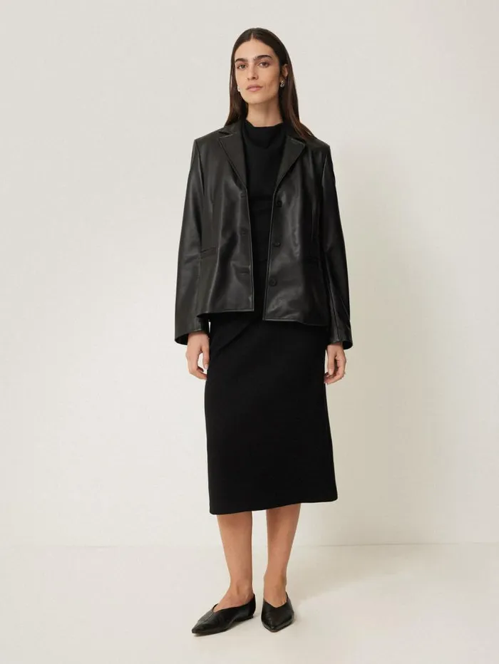 Structured Dart Dress Black Women Jigsaw Dresses and Jumpsuits
