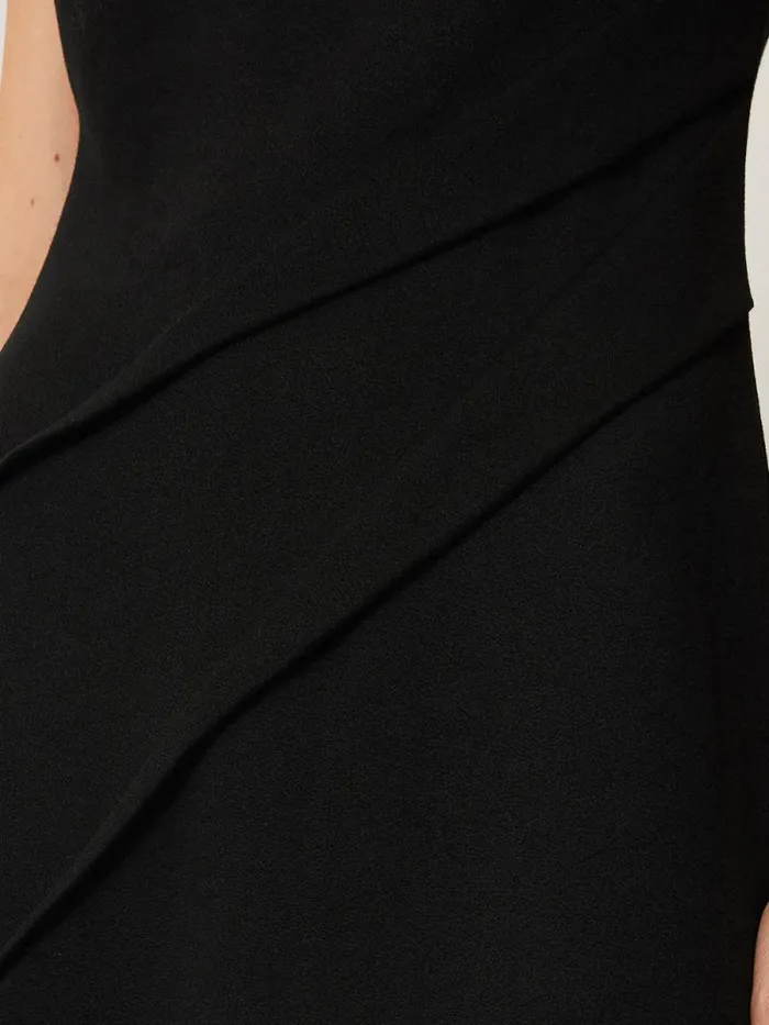 Structured Dart Dress Black Women Jigsaw Dresses and Jumpsuits