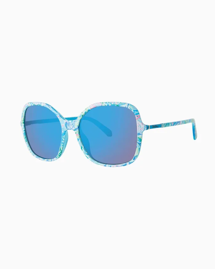 Sunglasses and Eyewear Women Lilly Pulitzer Norah Sunglasses Surf Blue Soleil It On Me Sunglasses and Eyewear Women Lilly Pulitzer Norah Sunglasses Surf Blue Soleil It On Me