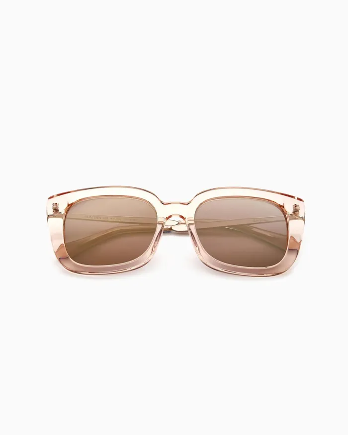 Sunglasses and Eyewear Women Lilly Pulitzer Sun Tan Reader Sunglasses Gold Metallic One In A Melon