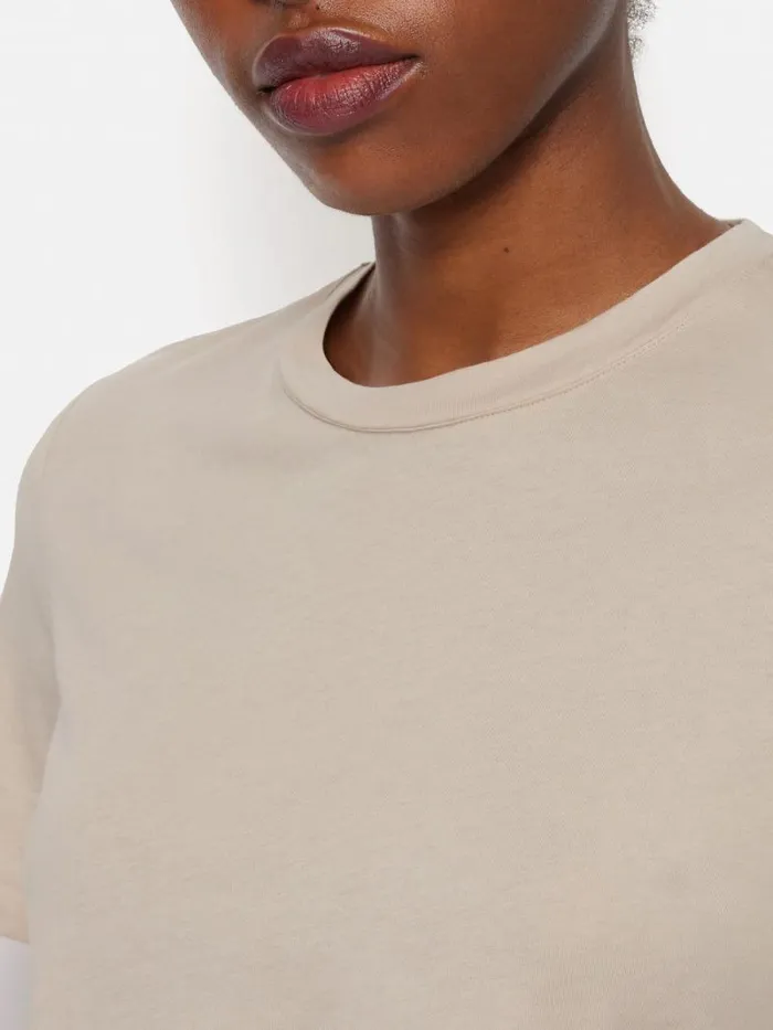 Supima Cotton Crew Neck Tee Ghost Women Jigsaw Shirts and Tops