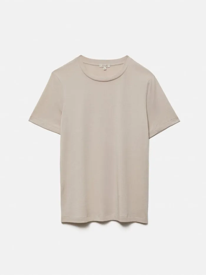 Supima Cotton Crew Neck Tee Ghost Women Jigsaw Shirts and Tops