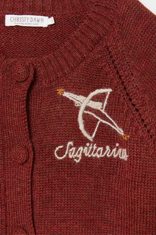 Sweaters and Outerwear The Astral Cardigan Sagittarius Garnet 8211 Christy Dawn Women Sweaters and Outerwear The Astral Cardigan Sagittarius Garnet 8211 Christy Dawn Women