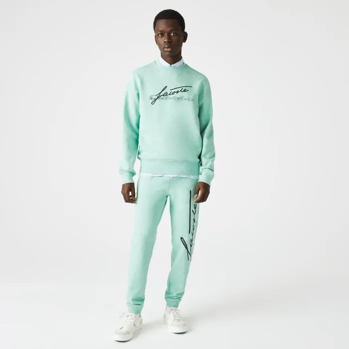 Sweaters and Sweatshirts Men Lacoste Men039s Signature Print Crew Neck Cotton Fleece Sweatshirt Green Hcv Sweaters and Sweatshirts Men Lacoste Men039s Signature Print Crew Neck Cotton Fleece Sweatshirt Green Hcv