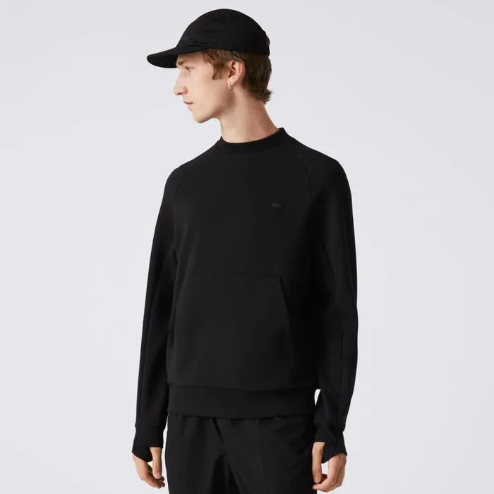 Sweaters and Sweatshirts Men Lacoste Mens Crew Neck Kangaroo Pocket Cotton Blend Sweatshirt Black 031 Sweaters and Sweatshirts Men Lacoste Mens Crew Neck Kangaroo Pocket Cotton Blend Sweatshirt Black 031