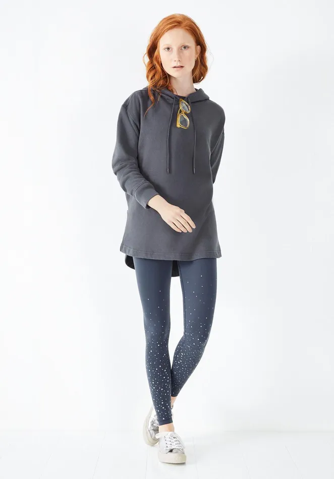 Sweatshirts and Hoodies Women Hush Devin Oversized Hoodie Ebony
