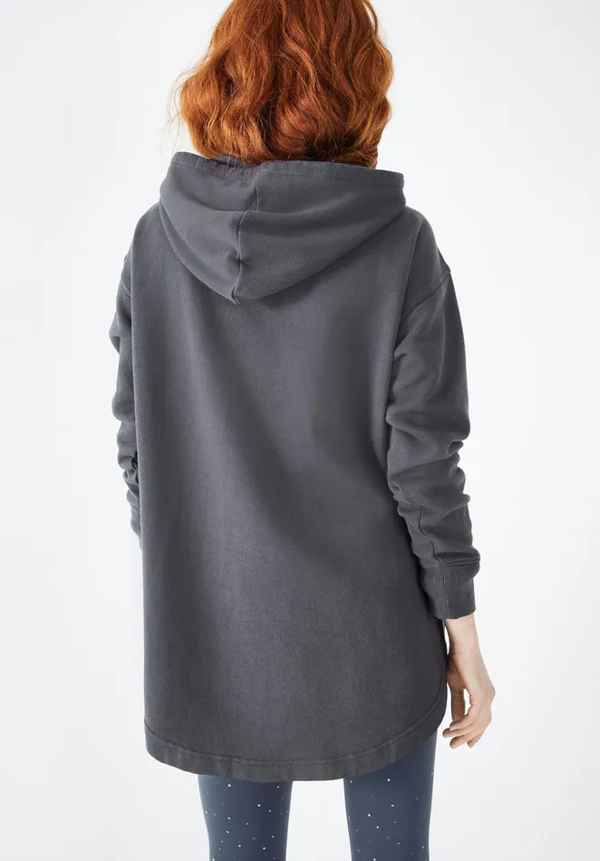 Sweatshirts and Hoodies Women Hush Devin Oversized Hoodie Ebony