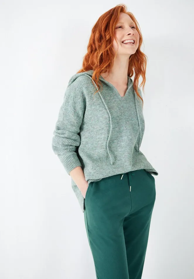 Sweatshirts and Hoodies Women Hush Sabine Knitted Hoodie Lagoon Blue
