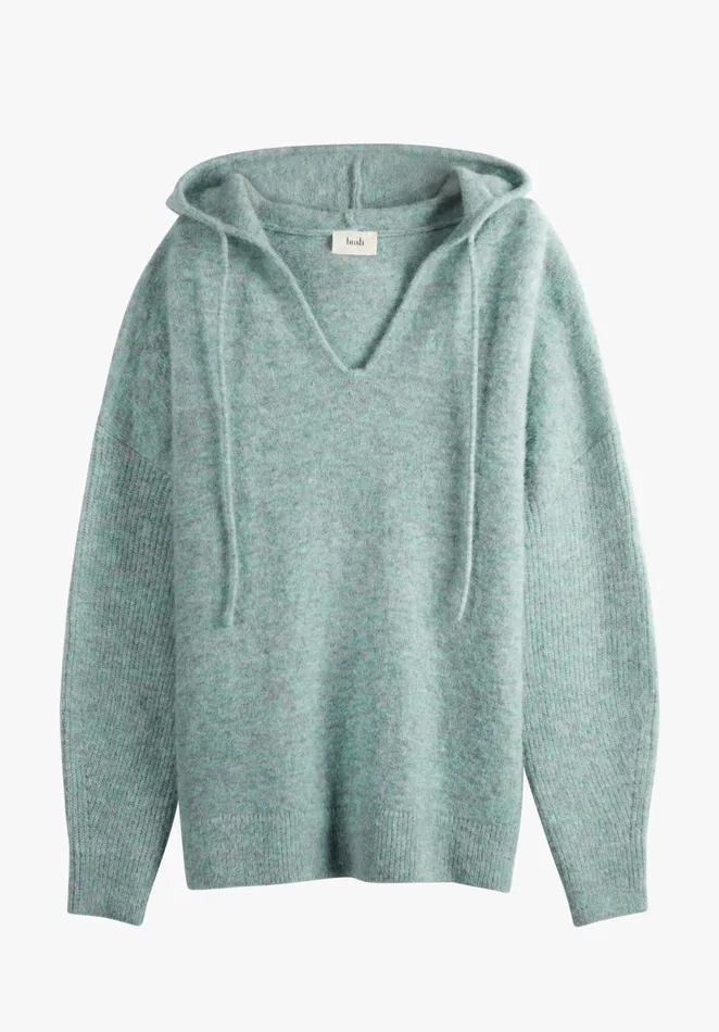 Sweatshirts and Hoodies Women Hush Sabine Knitted Hoodie Lagoon Blue