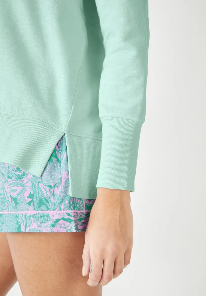 Sweatshirts and Hoodies Women Hush Sawyer Henley Sweatshirt Pastel Green