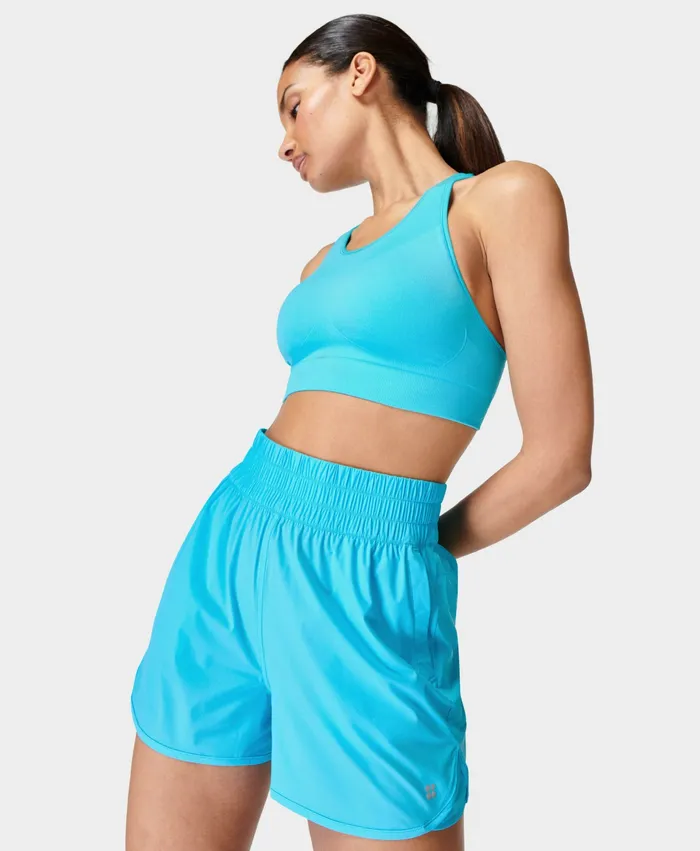 Sweaty Betty Relay Shell Shorts Seaglass Blue Women Shorts Skirts