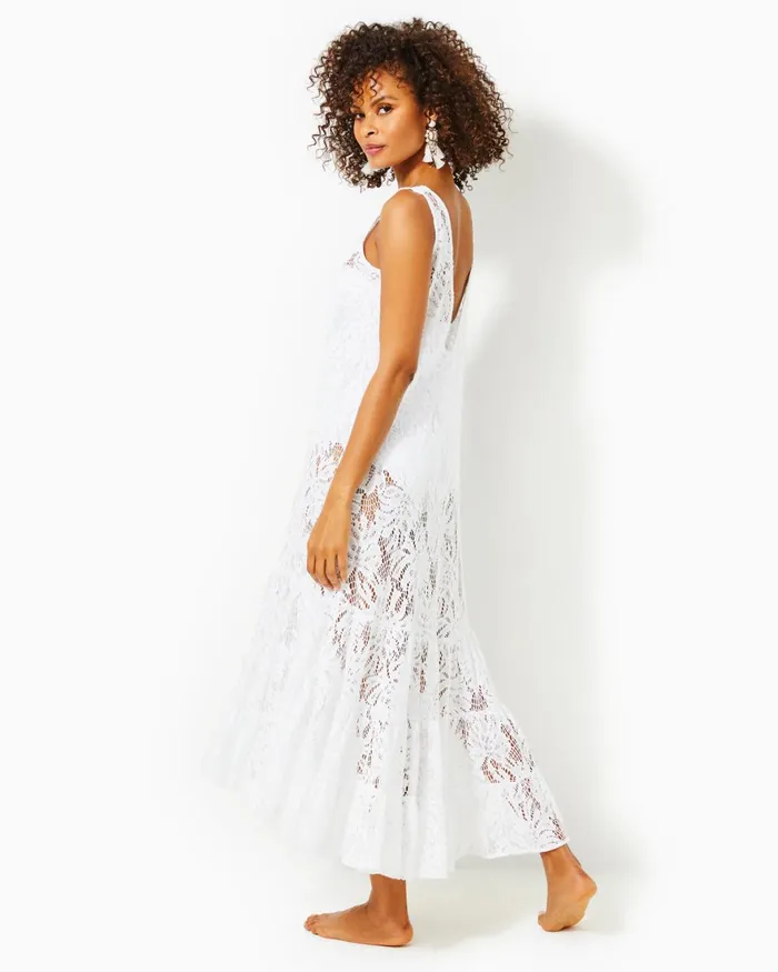 Swim Women Lilly Pulitzer Finnley Lace CoverUp Resort White Paradise Found Lace Swim Women Lilly Pulitzer Finnley Lace CoverUp Resort White Paradise Found Lace