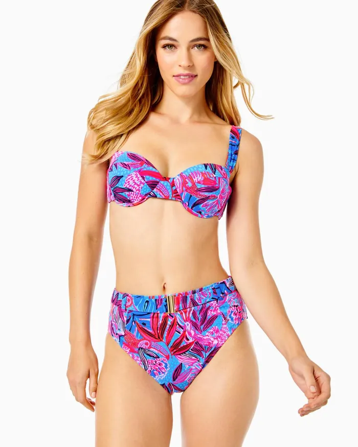 Swim Women Lilly Pulitzer Mayz Bandeau Swim Top Ruby Red Swim Women Lilly Pulitzer Mayz Bandeau Swim Top Ruby Red