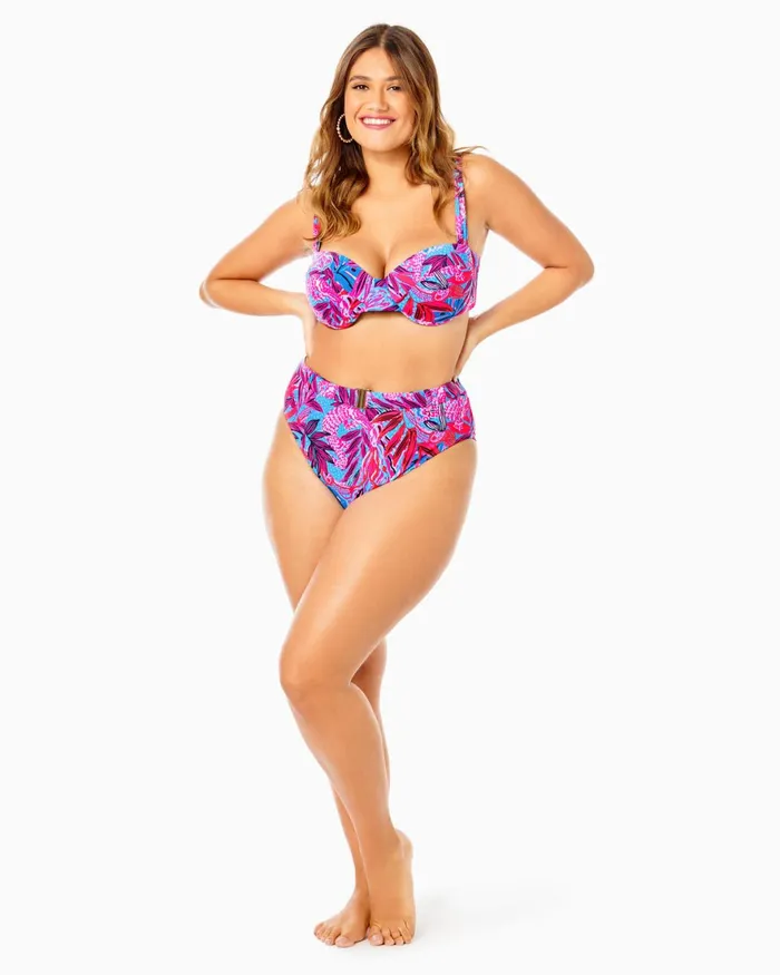 Swim Women Lilly Pulitzer Mayz Bandeau Swim Top Ruby Red Swim Women Lilly Pulitzer Mayz Bandeau Swim Top Ruby Red