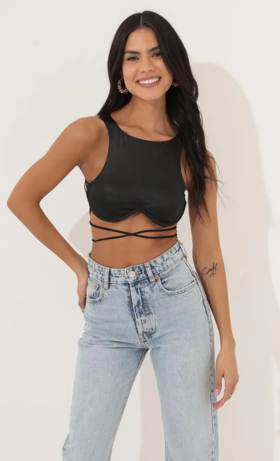 Tank Top Black Women LUCY IN THE SKY Tops