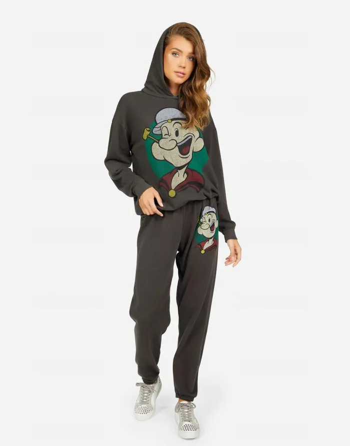 Tanzy Vintage Popeye Vintage Black Women Lauren Moshi Long Sweatpants