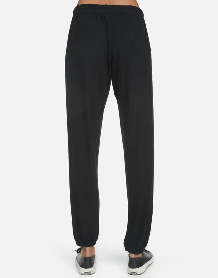 Tanzy Wine Is My Water Black Women Lauren Moshi Long Sweatpants