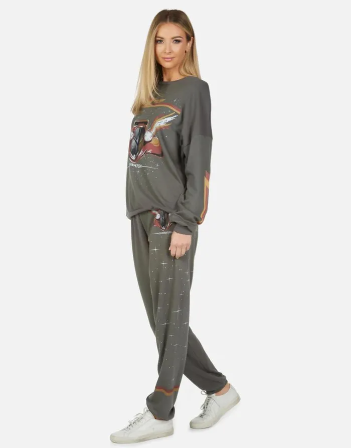 Tanzy ZZ Top Eliminator Vintage Onyx Women Lauren Moshi Long Sweatpants