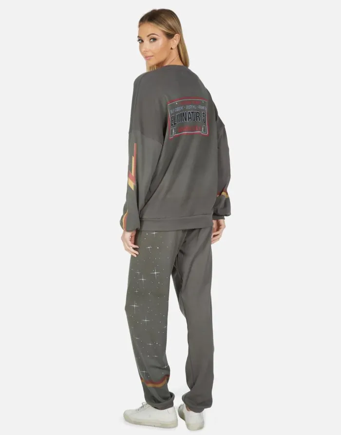 Tanzy ZZ Top Eliminator Vintage Onyx Women Lauren Moshi Long Sweatpants