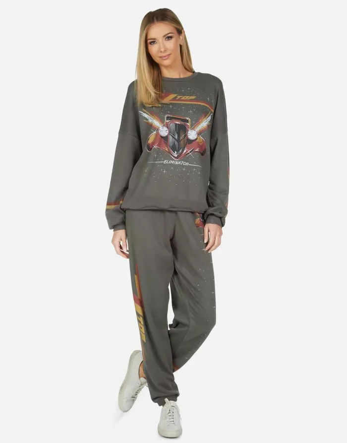 Tanzy ZZ Top Eliminator Vintage Onyx Women Lauren Moshi Long Sweatpants