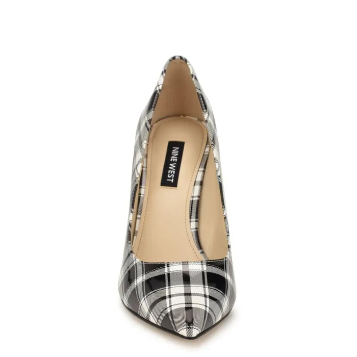 Tatiana Pointy Toe Pumps Blackwhite Patent Plaid Women Nine West Heels Tatiana Pointy Toe Pumps Blackwhite Patent Plaid Women Nine West Heels