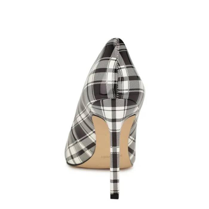 Tatiana Pointy Toe Pumps Blackwhite Patent Plaid Women Nine West Heels Tatiana Pointy Toe Pumps Blackwhite Patent Plaid Women Nine West Heels