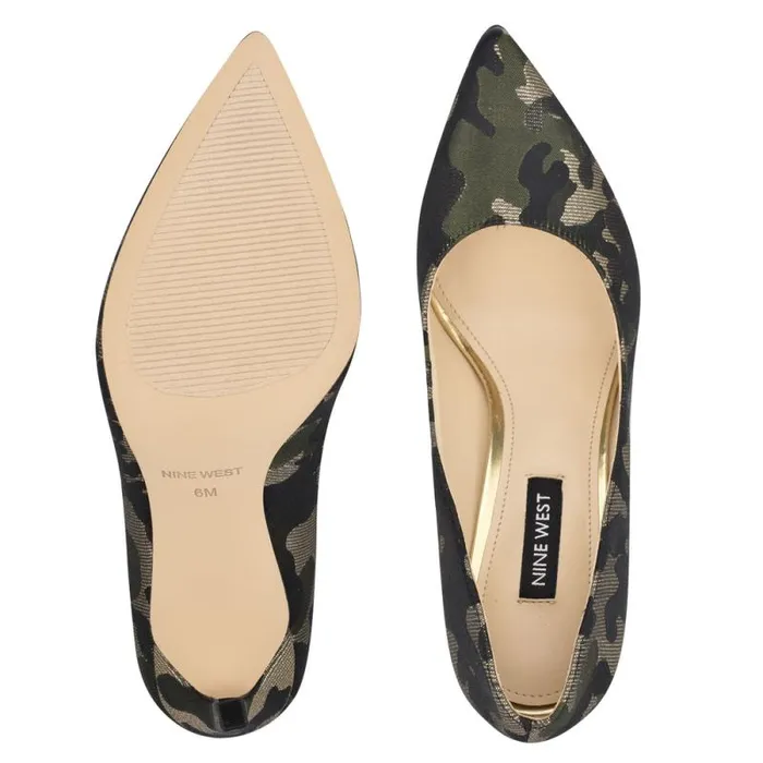 Tatiana Pointy Toe Pumps Metallic Camo Women Nine West Heels Tatiana Pointy Toe Pumps Metallic Camo Women Nine West Heels