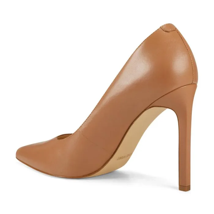 Tatiana Pointy Toe Pumps Natural Leather Women Nine West Heels Tatiana Pointy Toe Pumps Natural Leather Women Nine West Heels