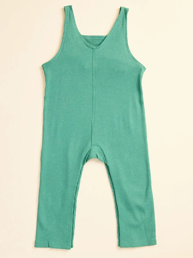 Taylor Waffle Knit Overall Green GirlBoyGender Neutral Altar039d State Playwear Taylor Waffle Knit Overall Green GirlBoyGender Neutral Altar039d State Playwear