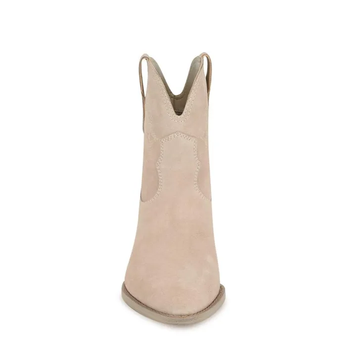 Texen Western Booties Light Grey Suede Women Nine West Boots and Booties Texen Western Booties Light Grey Suede Women Nine West Boots and Booties