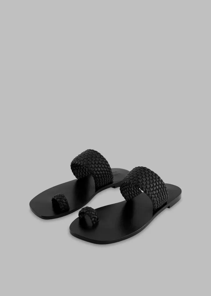 The Frankie Shop AEmery Carmen Sandal 8211 Black Shop Shoes