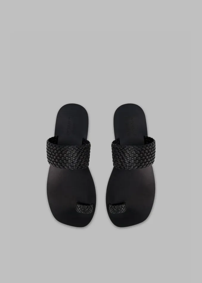 The Frankie Shop AEmery Carmen Sandal 8211 Black Shop Shoes