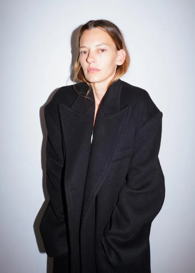 The Frankie Shop Anya Oversized Coat 8211 Black Shop Outerwear