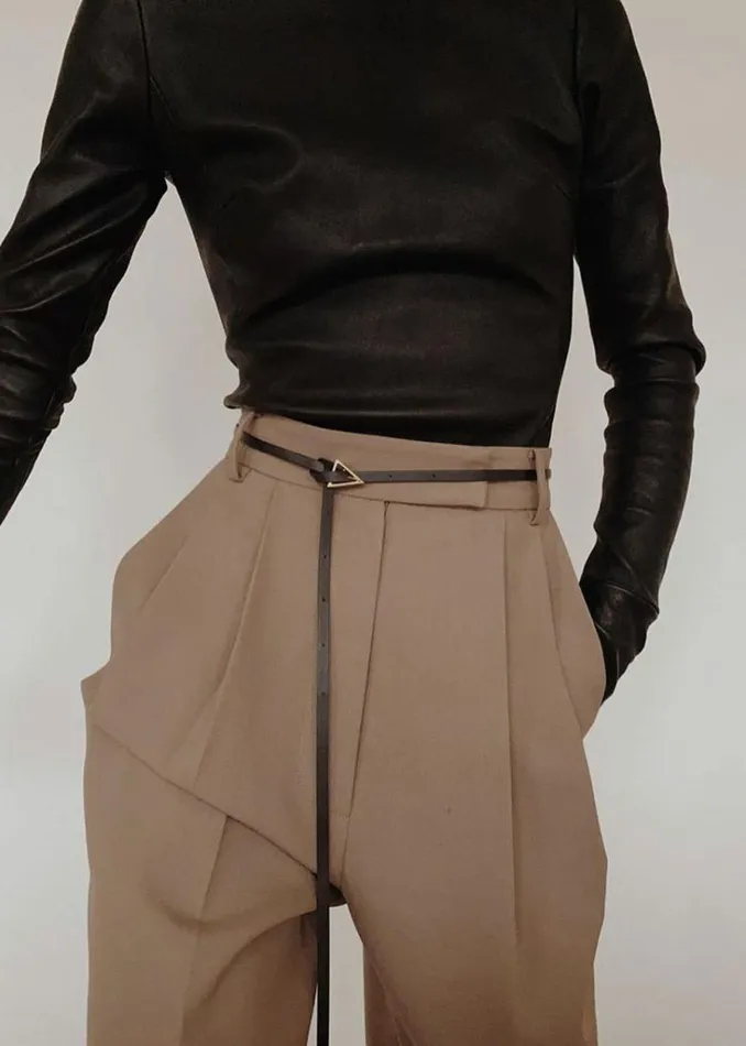 The Frankie Shop Bea Suit Pants 8211 Latte Shop Bottoms