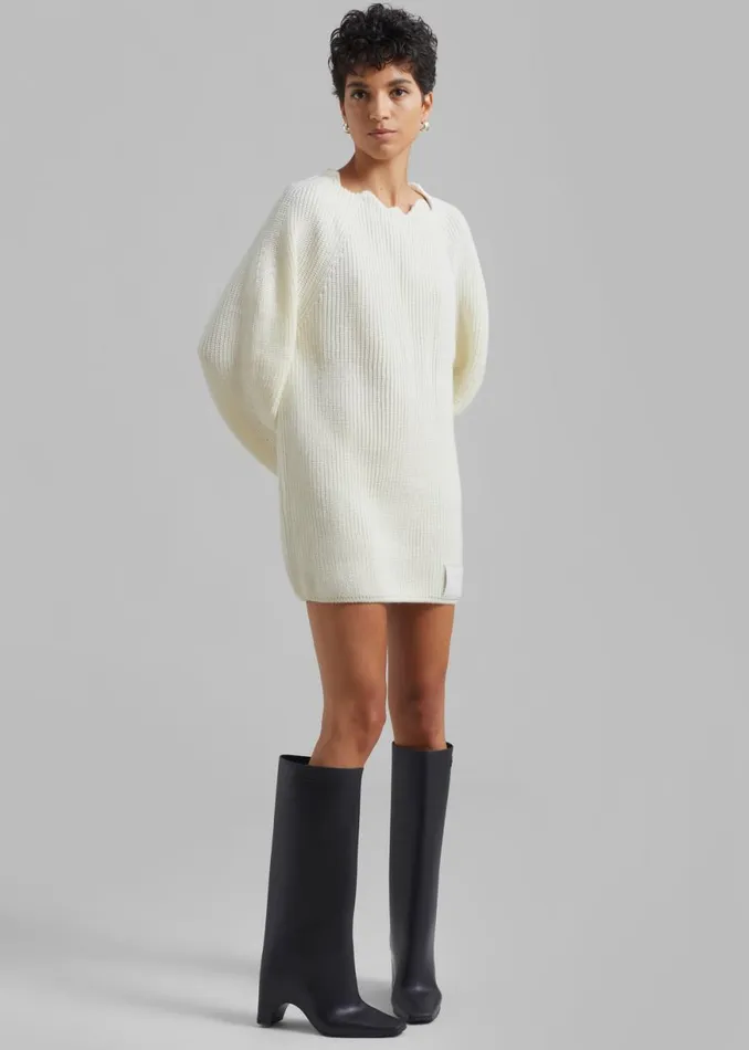 The Frankie Shop Bevza Egg Long Sweater 8211 Ivory Shop Clothing