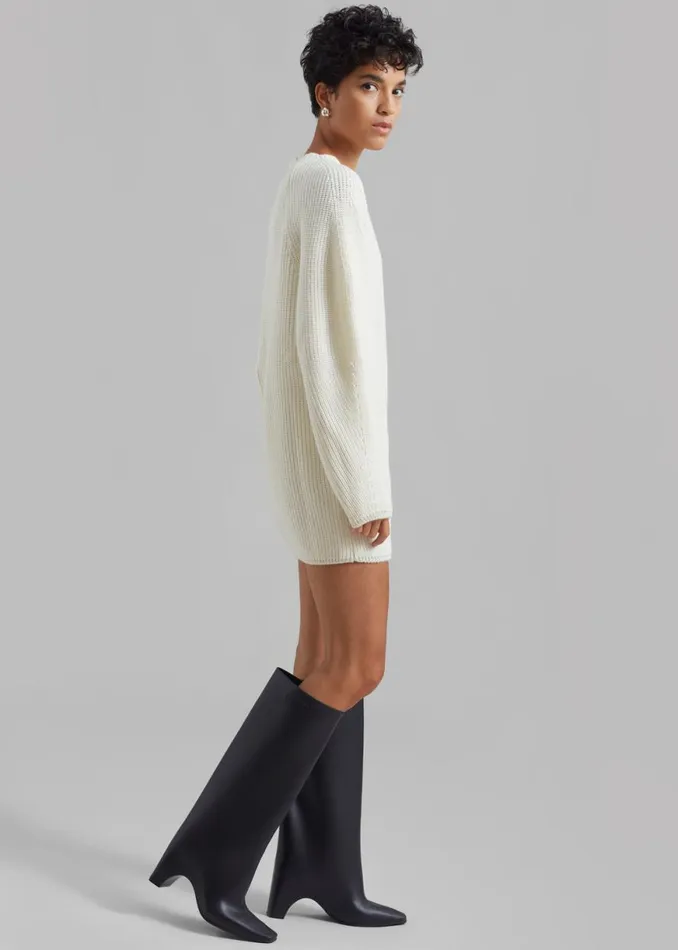 The Frankie Shop Bevza Egg Long Sweater 8211 Ivory Shop Clothing