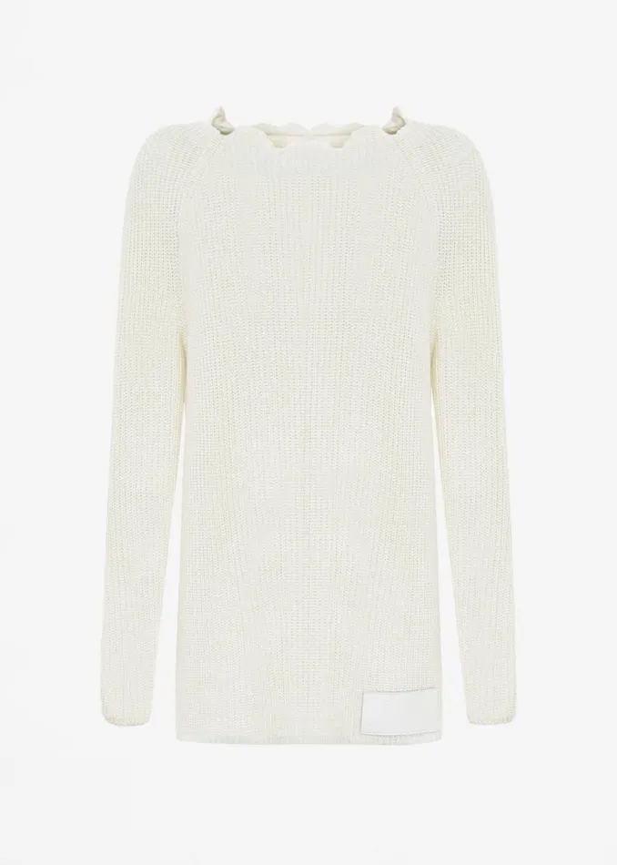 The Frankie Shop Bevza Egg Long Sweater 8211 Ivory Shop Clothing