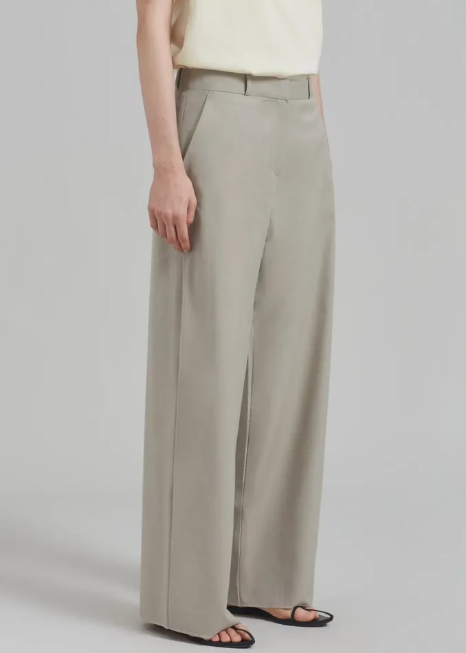 The Frankie Shop Charlotte Trousers 8211 Beige Shop Clothing