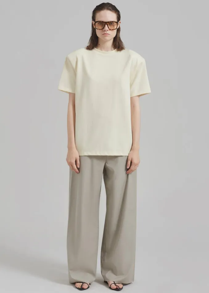The Frankie Shop Charlotte Trousers 8211 Beige Shop Clothing