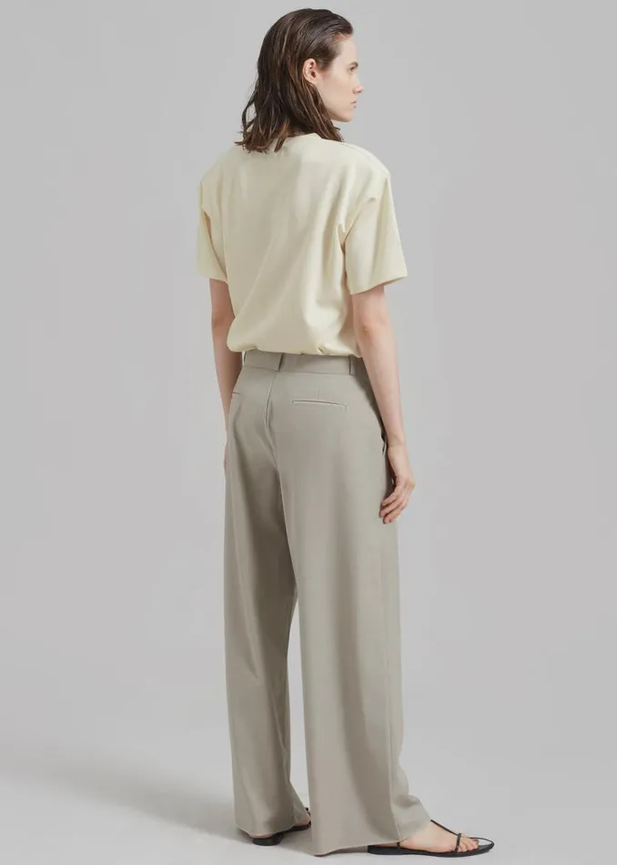 The Frankie Shop Charlotte Trousers 8211 Beige Shop Clothing