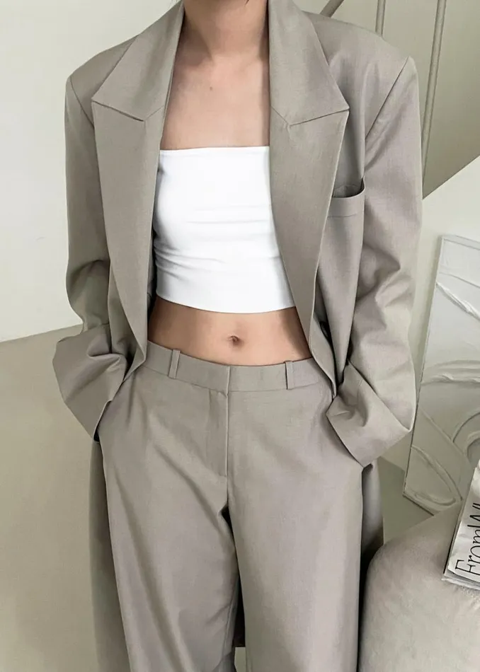 The Frankie Shop Charlotte Trousers 8211 Beige Shop Clothing