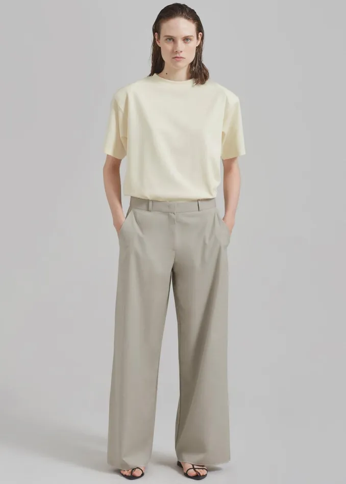 The Frankie Shop Charlotte Trousers 8211 Beige Shop Clothing