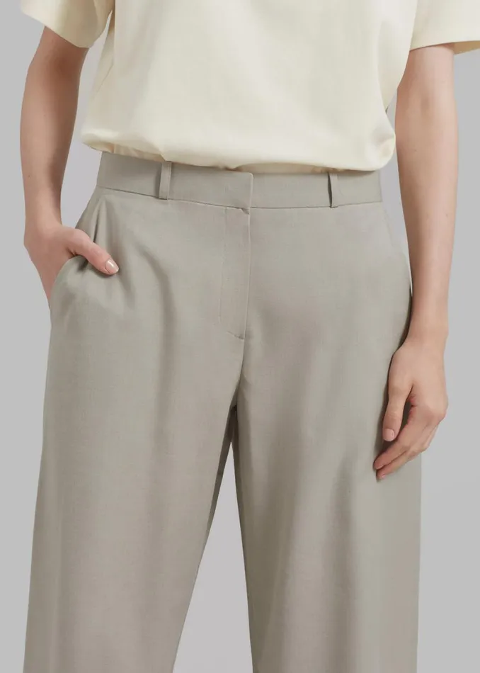 The Frankie Shop Charlotte Trousers 8211 Beige Shop Clothing
