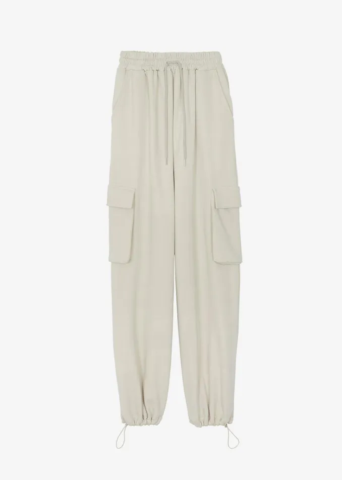 The Frankie Shop Chava Cargo Joggers 8211 Birch Shop Bottoms