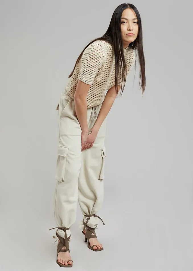 The Frankie Shop Chava Cargo Joggers 8211 Birch Shop Bottoms
