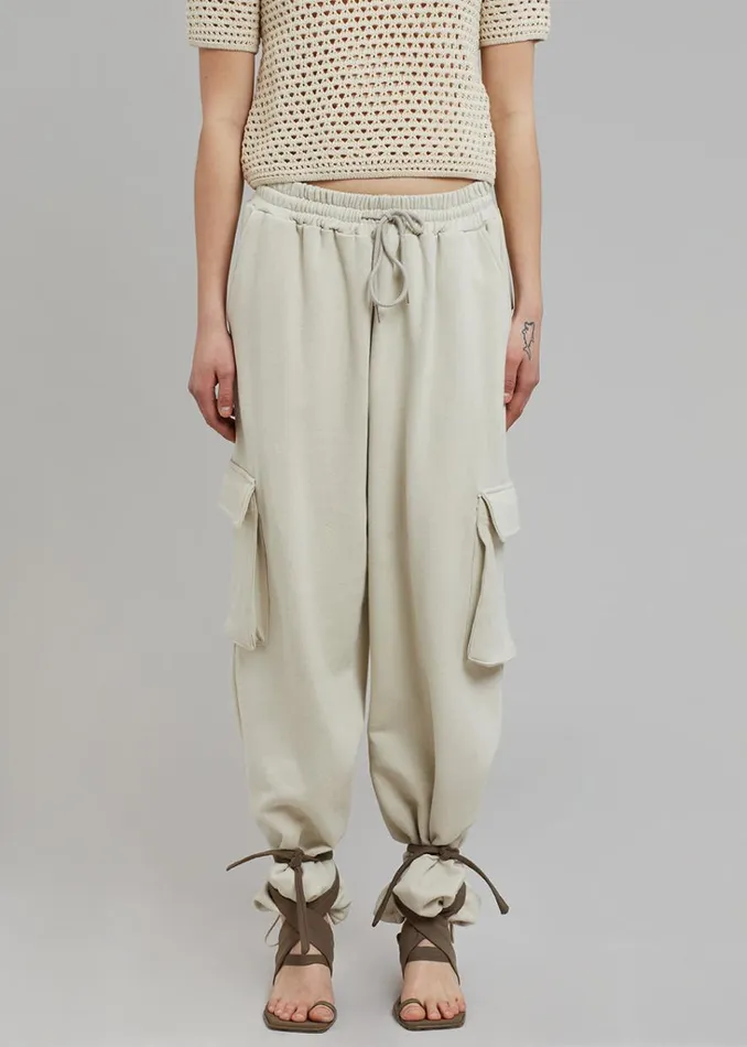 The Frankie Shop Chava Cargo Joggers 8211 Birch Shop Bottoms
