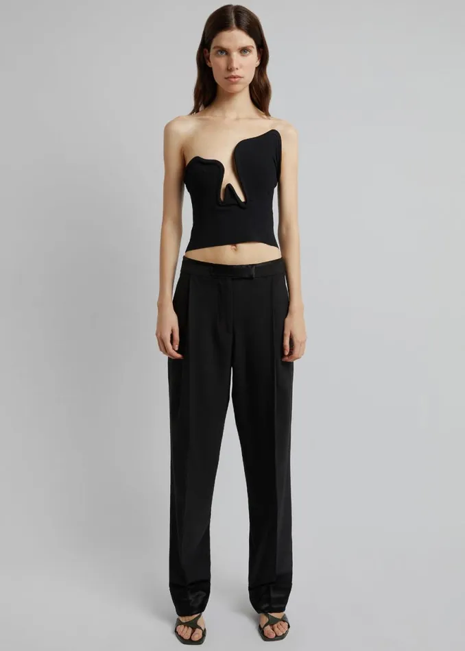 The Frankie Shop Christopher Esber Salacia Wire Strapless Top 8211 Black Shop Tops