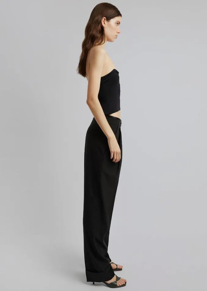 The Frankie Shop Christopher Esber Salacia Wire Strapless Top 8211 Black Shop Tops