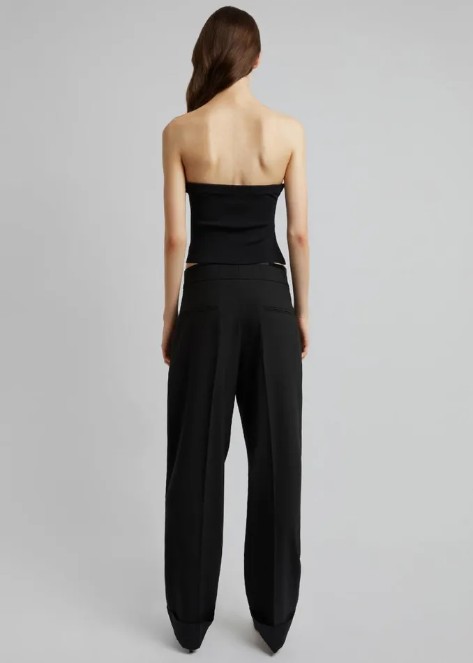 The Frankie Shop Christopher Esber Salacia Wire Strapless Top 8211 Black Shop Tops